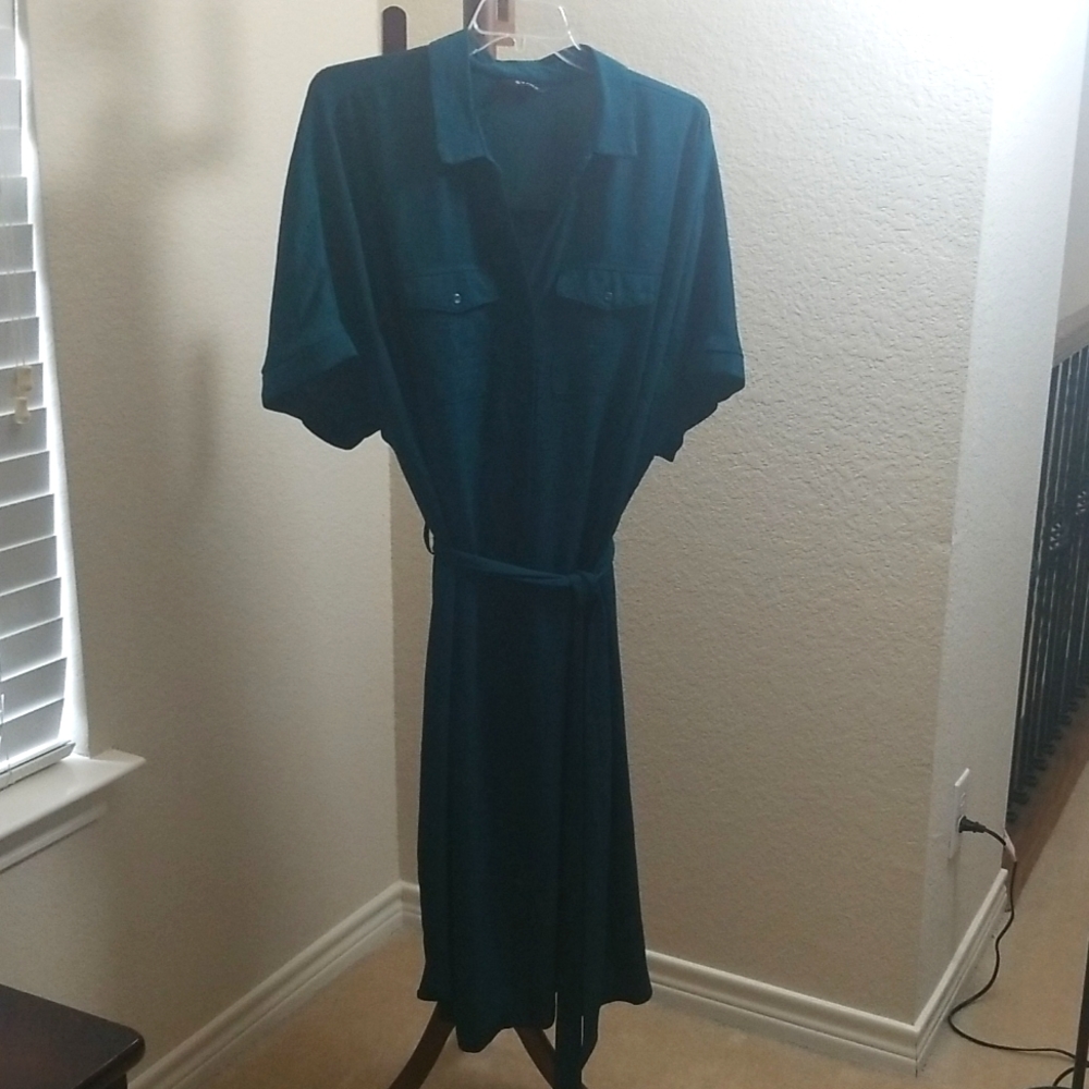 Deep Teal shirt dress